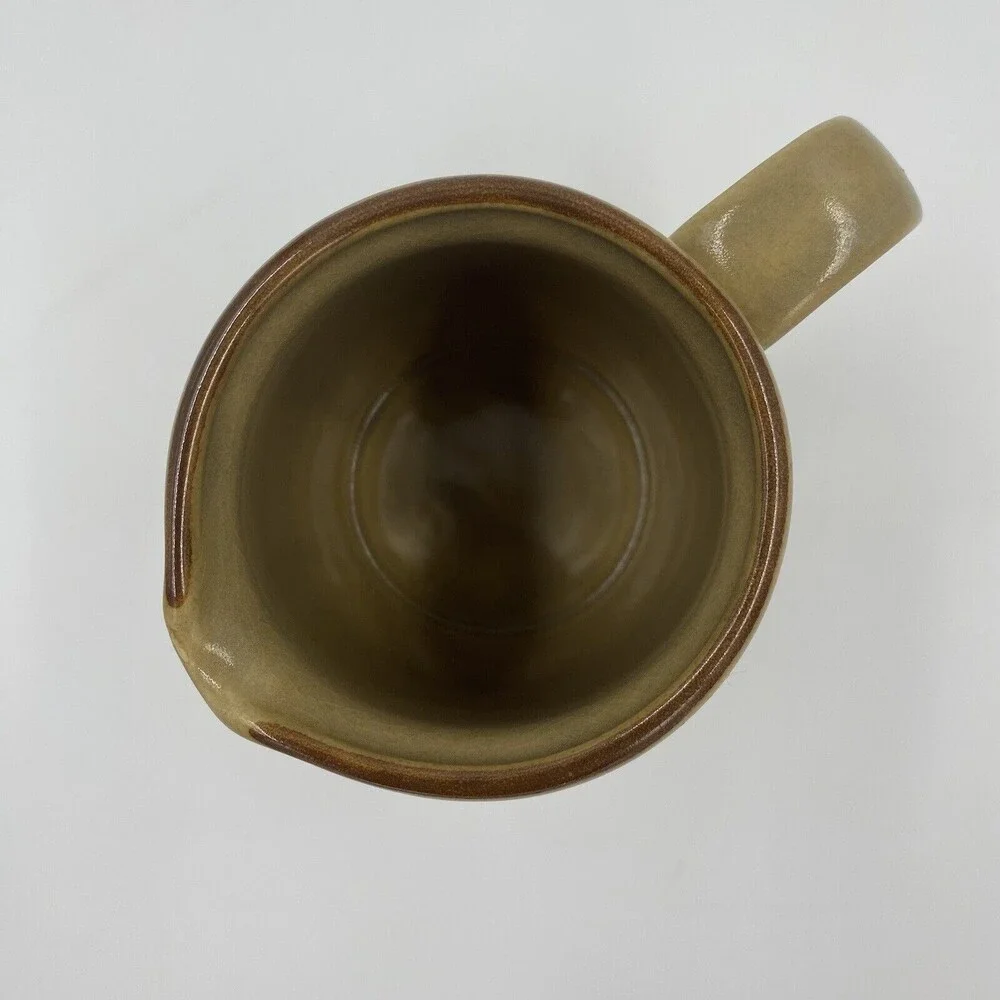 Vintage Hearthside Stoneware Coffee Tea Pot with Lid and Creamer Japan Handpaint